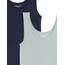 Amazon Essentials Damen Tanktop, Schmale Passform, 2er-Pack, Marineblau/Salbeigrün, XL
