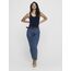 ONLY 3er Pack Damen Basic Tops Tank Top dunkel blau lang 15201465 (M, Blau (Night Sky))