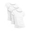 Basic Treasure 3er Pack Tshirt Damen Weiß, Kurzärmliges Shirt, 100% Baumwolle T Shirt (Weiß, L)