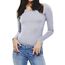 ONLY Damen Langarmshirt Figurbetont und Tailliert aus Baumwolle, Rundhalsausschnitt (3er Love Mix 5 - XL) (Grey, Rose, White)