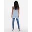 ONLY 3er Pack Damen Oberteile Basic Tank Tops weiß, schwarz, grau, blau, Creme Frauen Shirt lang Sommer Shirts Top 15201465 (L, FarbMix 2)