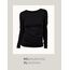 Basic Treasure 2-Pack Langarmshirts für Damen Schwarz, Longsleeve Baumwolle 95%, Langarmshirt Baumwolle, Basic Shirt S