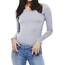 ONLY Damen Langarmshirt Figurbetont und Tailliert aus Baumwolle, Rundhalsausschnitt (3er Love Mix 8)(Withered Rose, Balsam Green, Light Grey Melange - XS)