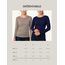 Basic Treasure 2-Pack Langarmshirts für Damen Navy/Taupe, Longsleeve Baumwolle 95%, Langarmshirt Baumwolle, Basic Shirt S