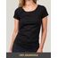 Basic Treasure 3er Pack Tshirt Damen Schwarz, Kurzärmliges Shirt, 100% Baumwolle T Shirt (Schwarz, L)