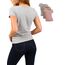 Basic Treasure 3er Pack T Shirt Damen, Kurzärmliges Damen Shirt für Frauen, 100% Baumwolle, Rundhals (DE/NL/SE/PL, Alphanumerisch, XL, Regular, 3 Farben Mix Rosa Beige Grau meliert - Kurzarm)