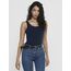 ONLY 3er Pack Damen Basic Tops Tank Top dunkel blau lang 15201465 (M, Blau (Night Sky))