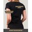 Basic Treasure 3er Pack Tshirt Damen Schwarz, Kurzärmliges Shirt, 100% Baumwolle T Shirt (Schwarz, L)