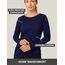 Basic Treasure 2-Pack Langarmshirts für Damen Navy/Taupe, Longsleeve Baumwolle 95%, Langarmshirt Baumwolle, Basic Shirt S