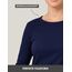 Basic Treasure 2-Pack Langarmshirts für Damen Navy/Taupe, Longsleeve Baumwolle 95%, Langarmshirt Baumwolle, Basic Shirt S
