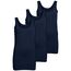 ONLY 3er Pack Damen Basic Tops Tank Top dunkel blau lang 15201465 (XS, Blau (Night Sky))