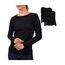 Basic Treasure 2-Pack Langarmshirts für Damen Schwarz, Longsleeve Baumwolle 95%, Langarmshirt Baumwolle, Basic Shirt S