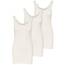 ONLY 3er Pack Damen Basic Tops Tank Top Elfenbein lang 15201465 (M, Weiß (Cloud Dancer))