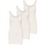 ONLY 3er Pack Damen Basic Tops Tank Top Elfenbein lang 15201465 (L, Weiß (Cloud Dancer))