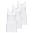 ONLY 3er Pack Damen Basic Tops Tank Top weiß lang 15201465 (XS, Weiß (White))