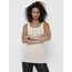 ONLY 3er Pack Damen Basic Tops Tank Top Elfenbein lang 15201465 (XL, Weiß (Cloud Dancer))