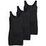 ONLY 3er Pack Damen Basic Tops Tank Top schwarz lang 15201465 (XS, Schwarz (Black))