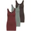 ONLY 3er Pack Damen Basic Tops Tank Top dunkel blau lang 15201465 Farb Mix 8 S