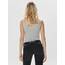 ONLY 3er Pack Damen Basic Tops Tank Top grau lang 15201465 (S, Grau (Light Grey Melange))