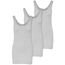 ONLY 3er Pack Damen Basic Tops Tank Top grau lang 15201465 (XL, Grau (Light Grey Melange))