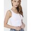 ONLY 3er Pack Damen Basic Tops Tank Top weiß lang 15201465 (XS, Weiß (White))
