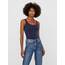 VERO MODA Damen Tank Top VMMaxi My Soft Long Basic Damentop 10185110 Black iris S