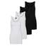 VERO MODA Damen VMMAXI My Soft Long Tank TOP GA 4er, Black/Black/Bright White/BRIGH, L