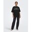 ONLY Damen Onlriri S/S Stones Top Box JRS T-Shirt, Black/Print:Iconic, M
