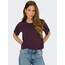 ONLY Damen ONLONLY S/S Tee CS, Fallen Rock/Plum Kitten + Wine, XXL