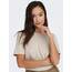 ONLY Damen ONLONLY S/S Tee CS, Silver Lining/Abyss + Blackend, L