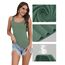 BQTQ 5 Stück Unterhemd Damen Tank Top mit Quadratischem Ausschnitt, Elastische Tank Tops Camisole Crop Top Stretch Untershirt Ärmellos, Schwarz, Weiß, Grau, Kornblumenblau, Kadettblau, S