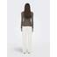 ONLY Damen Onlemma L/S High Neck Top Noos JRS Langarmshirt, Caribou/Detail:melange ,XXS