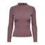 ONLY Onlemma L/S High Neck Top Noos JRS T-Shirt, Rose Brown/Details: Melange, S Donna