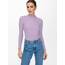 ONLY Damen Onlemma L/S High Neck Top Noos JRS T Shirt, Cosmic Sky/Melange, M EU