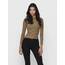 ONLY Damen Onlemma L/S High Neck Top Noos JRS Langarmshirt, Toasted Coconut/Detail:Melange,XXL