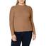 ONLY Damen Onlemma L/S High Neck Top Noos JRS Langarmshirt, Toasted Coconut/Detail:Melange,XXL