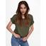 ONLY Tops für Damen Basic Kurzarm Rundhals