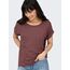 ONLY Damen Onlmoster S/S O-Neck Top Noos JRS, Rosa (Rose Brown), L