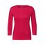 Cecil Damen B317389 Basic T-Shirt In Unifarbe, Granita Red,XS