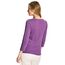 Cecil Damen B317389 Basic T-Shirt In Unifarbe, Iced Violet,XS