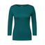 Cecil Damen B317389 Basic T-Shirt In Unifarbe, Petrol Green,XS
