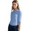 Cecil Damen B317389 Basic Baumwollshirt U-Boot Ausschnitt, soda Blue, XS
