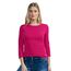 Cecil Damen Basic T-Shirt in Unifarbe pink Sorbet XS