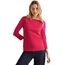Cecil Damen B317389 Basic T-Shirt In Unifarbe, Granita Red,XS