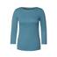 Cecil Basic Baumwollshirt U-Boot Ausschnitt