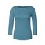 Cecil Basic Baumwollshirt U-Boot Ausschnitt