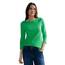 Cecil Basic Baumwollshirt U-Boot Ausschnitt
