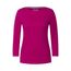 Cecil Basic Baumwollshirt U-Boot Ausschnitt