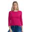 Cecil Damen Basic T-Shirt in Unifarbe pink Sorbet XS