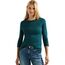 Cecil Basic Baumwollshirt U-Boot Ausschnitt
